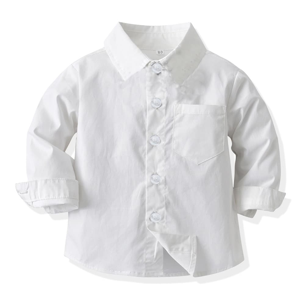 Cross-border Children's Shirt 2025 Export Spring Long-sleeve Cardigan Top Formal Wear New Outing Dress