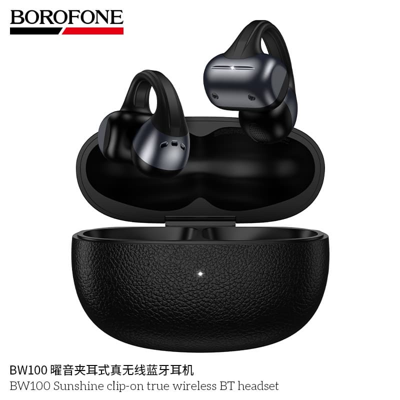 BOROFONE's new BW100 clip-on true wireless Bluetooth headset, non-in-ear Bluetooth 6.0, super long battery life