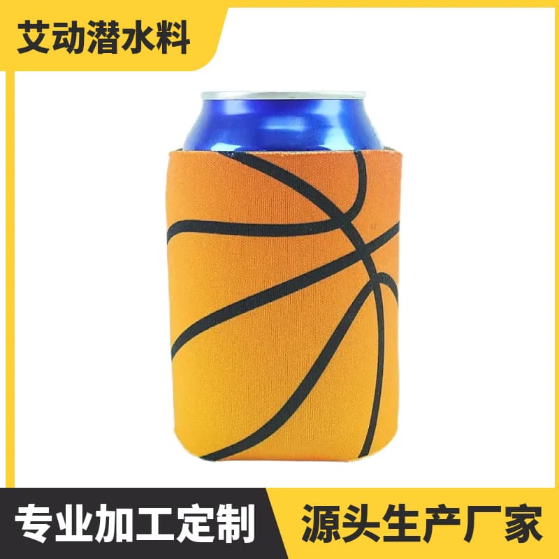 Cross-border direct selling foam cup cover, foam coke cup cover, 330ML bottom printed cup cover, imitation diving material cup cover