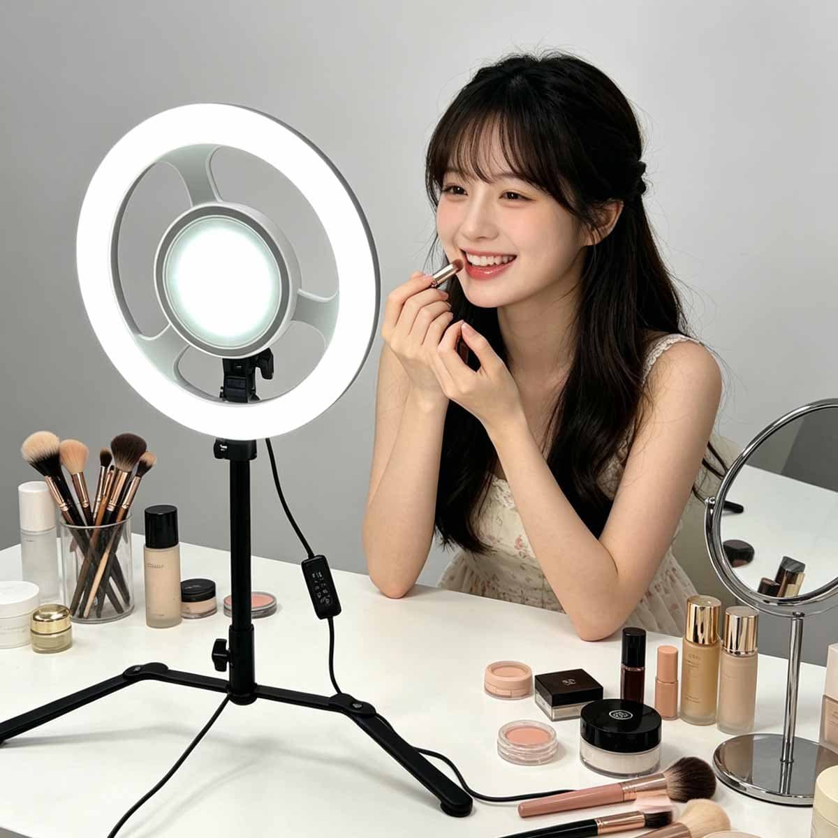 Portable Makeup Mirror with LED Light, LED Makeup Mirror Fill Light, Super Bright Desktop Makeup Mirror Light, Dressing Table Special Lamp