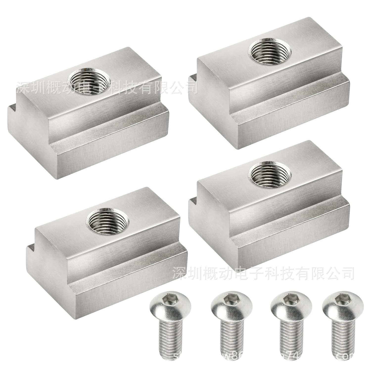 Suitable for Toyota Tacoma pickup truck bed rail stainless steel tie-down accessories 3/8"-16 threaded T-slot nuts