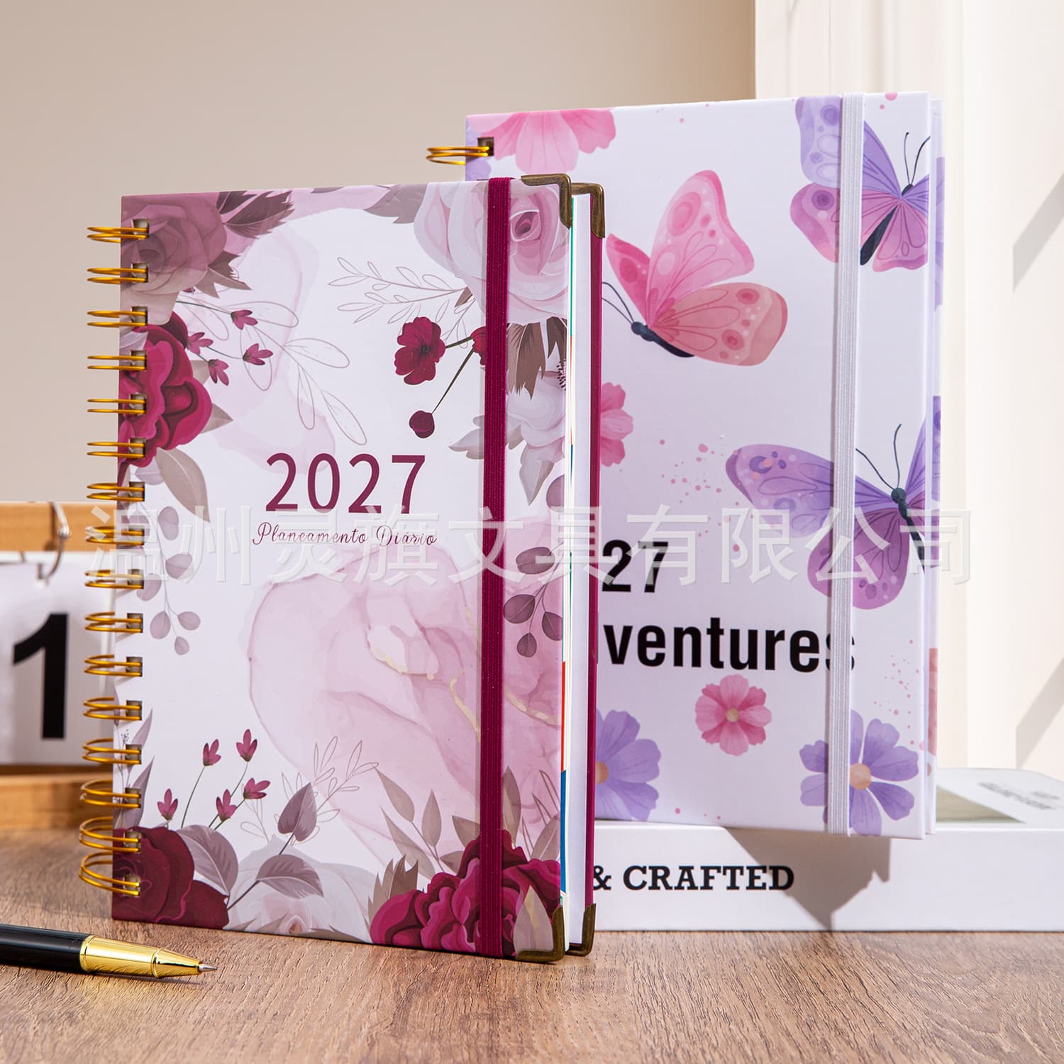 Temu Cross-Border Exclusive Supply 2027 English Calendar Planner, Daily One-Page Schedule Planner, Time Management Planner