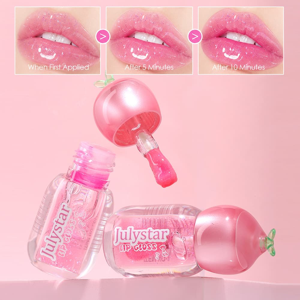 Foreign trade spot wholesale water-gloss mirror moisturizing lip gloss, temperature-changing, long-lasting, non-fading, non-stick cup lip gloss