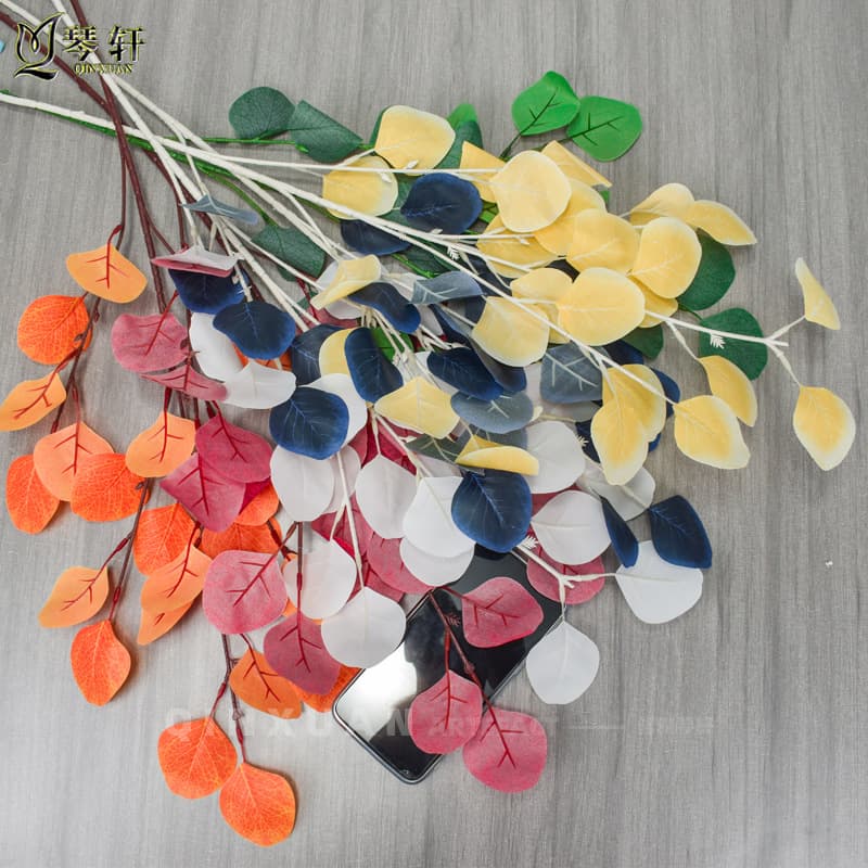 Artificial Apple Leaves Wedding Decoration Floral Arrangement Home Decor Greenery Artificial Eucalyptus