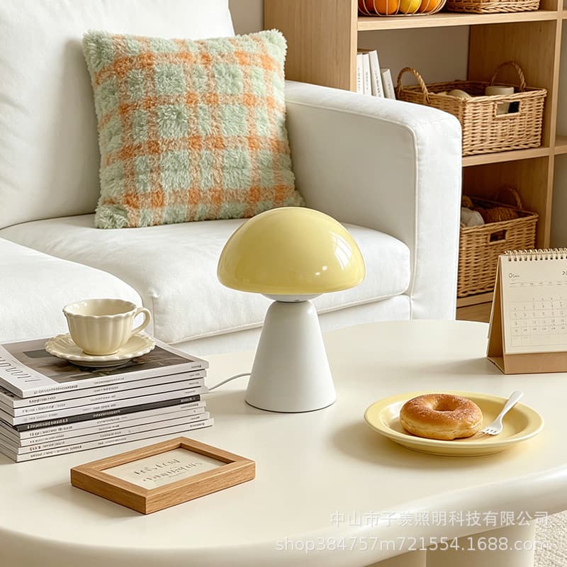 Cross-border table lamp bedroom lollipop decorative table lamp Bauhaus post-modern minimalist model room medieval lamp USB lamp
