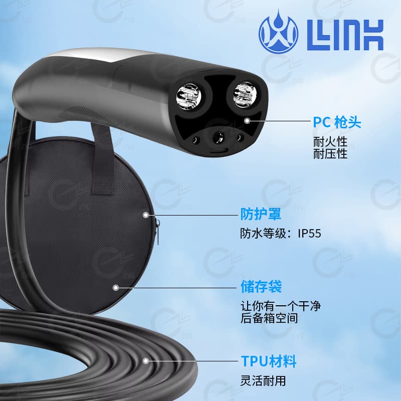 Tesla Extension Cord Charging Station Extension Cable NACS Extension Cable Dual-Head Charging Gun for New Energy Vehicles
