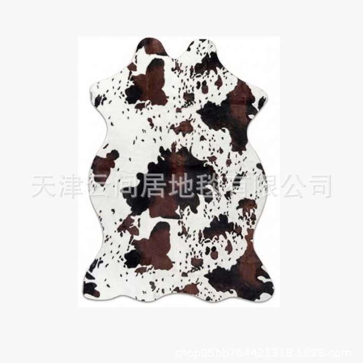 Cross-border Temu Faux Cashmere Tiger Animal Carpet Home Decorative Mat Living Room Bedroom Carpet Sofa Coffee Table Mat