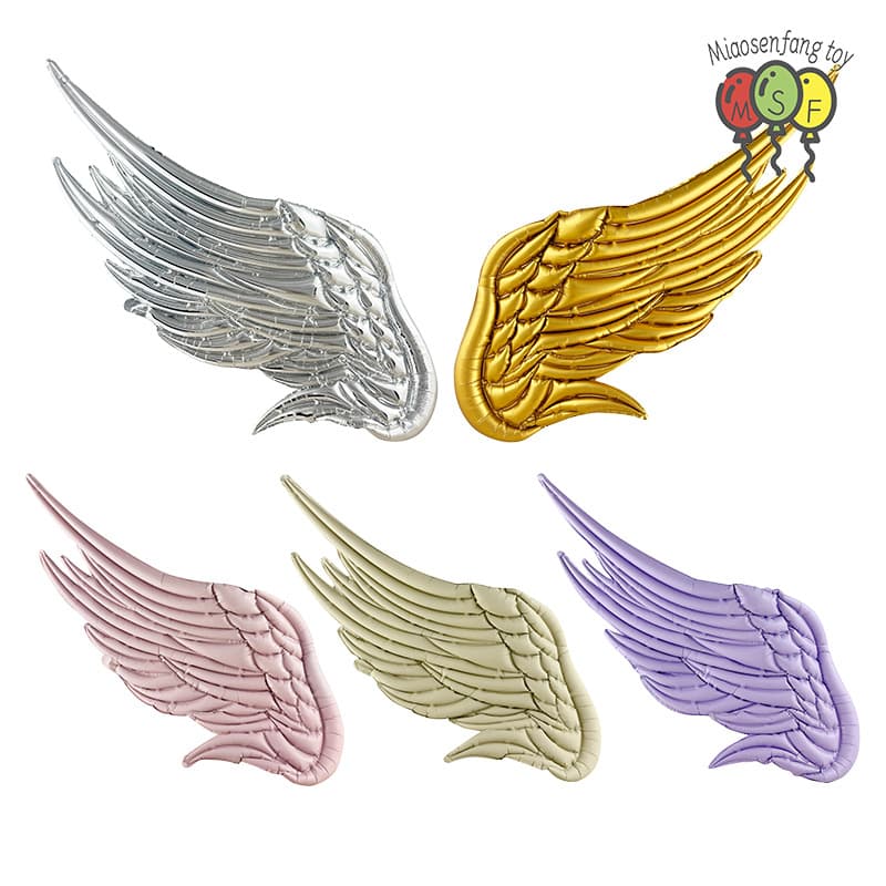Angel Wings Aluminum Film Balloons Wholesale Cross-Border Party Background Wall Decoration Live Broadcast Indoor Birthday Arrangement Decorations