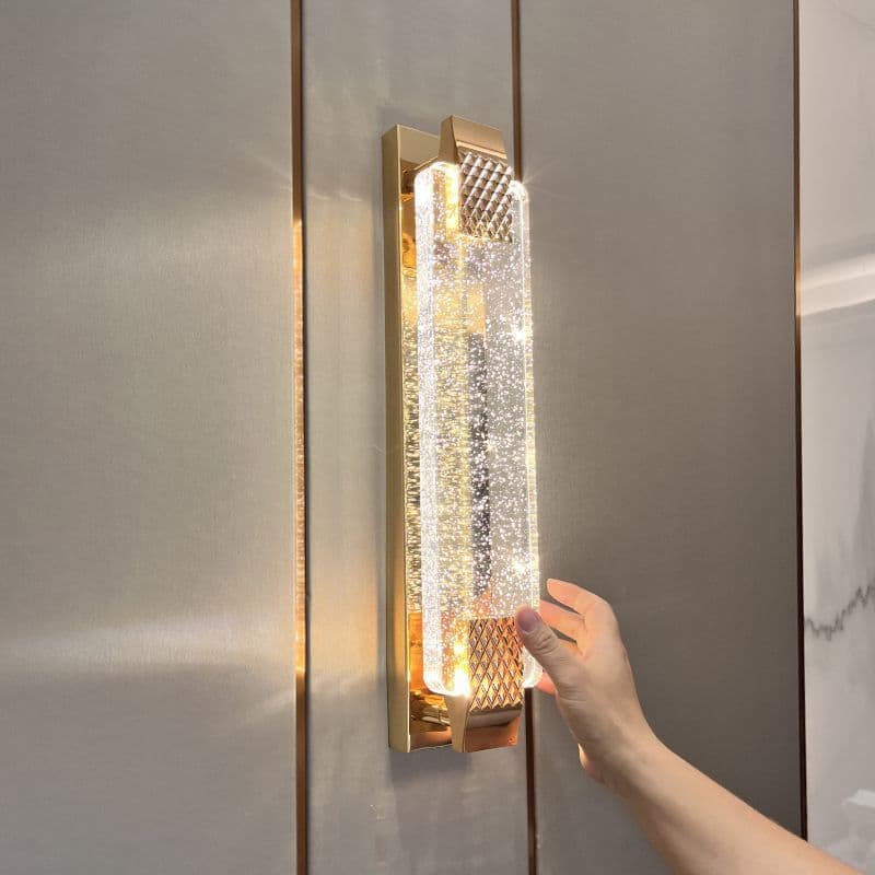 Crystal Wall Sconce Bubble Light Luxury Living Room TV Background Wall Lamp Decorative Light High-End Hallway Bedroom Bedside Lighting