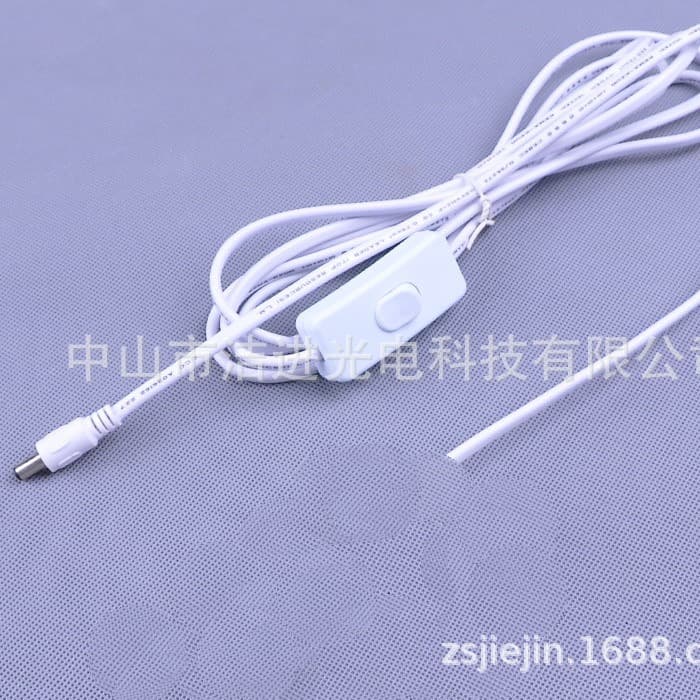 Male DC Plug 3m Solar Power Cable, Solar System Charging Panel E27 LED Bulb Power Cord