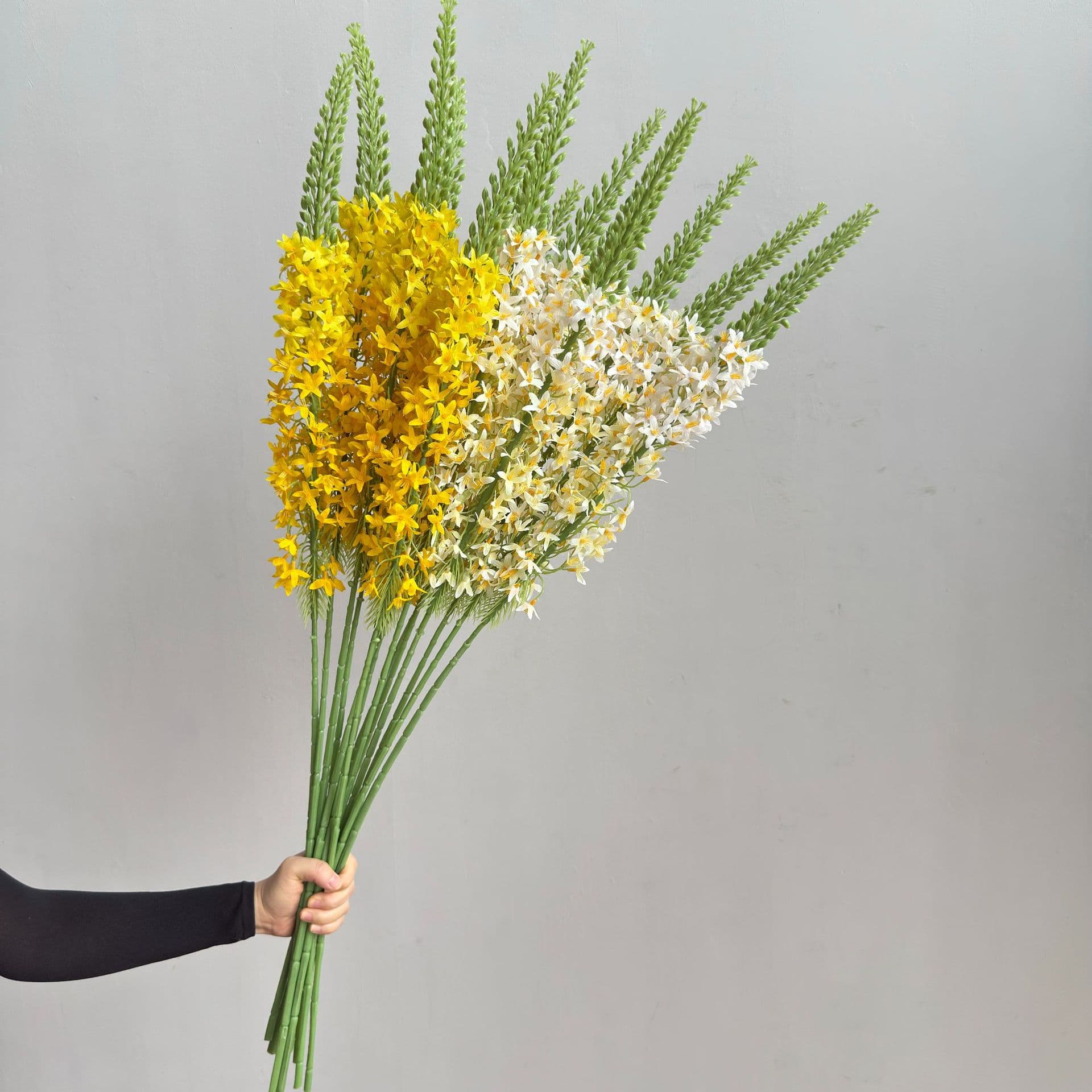 Artificial Flower Foxtail Lily Eremurus Delphinium Floral Soft Decoration Exhibition Landscaping Natural Style Photography Prop