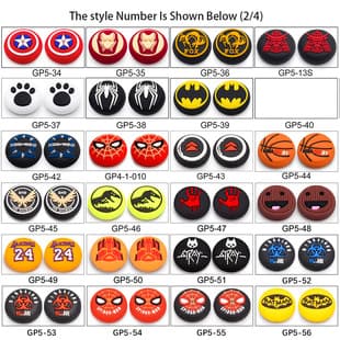 PS4 Joystick Caps, PS5 Silicone Caps for XBOXONE Game Controller, 3D Silicone Protective Thumb Grips