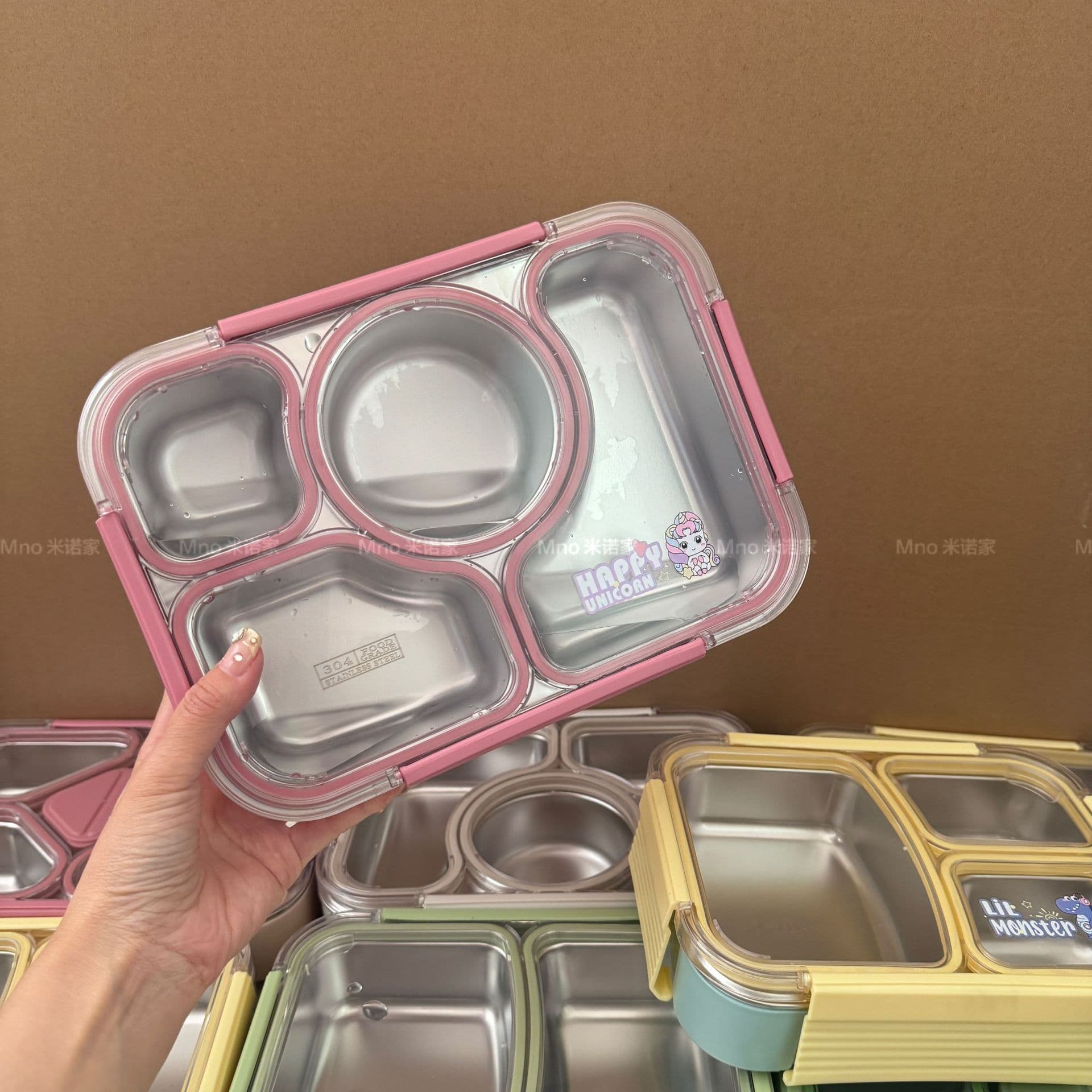 Thickened 304 Steel Food Storage Box Sealed Fruit Bento Box Portable Lunch Box Mino Home Food Preservation Container