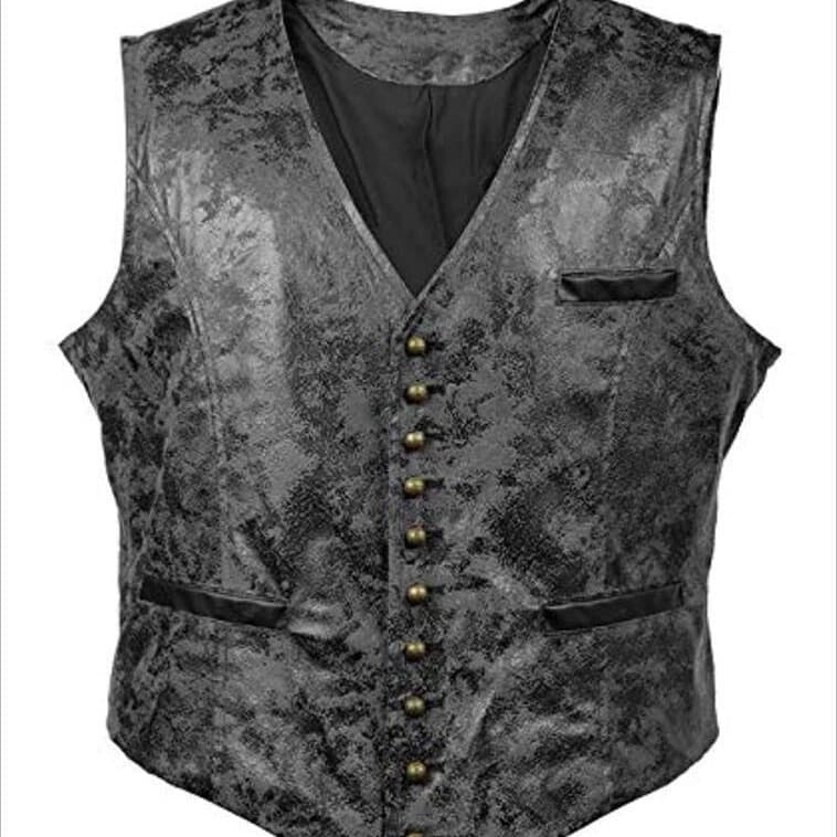 2025 autumn and winter men's cross-border wish foreign trade European and American V-neck suede single-breasted jacket vest vest in stock