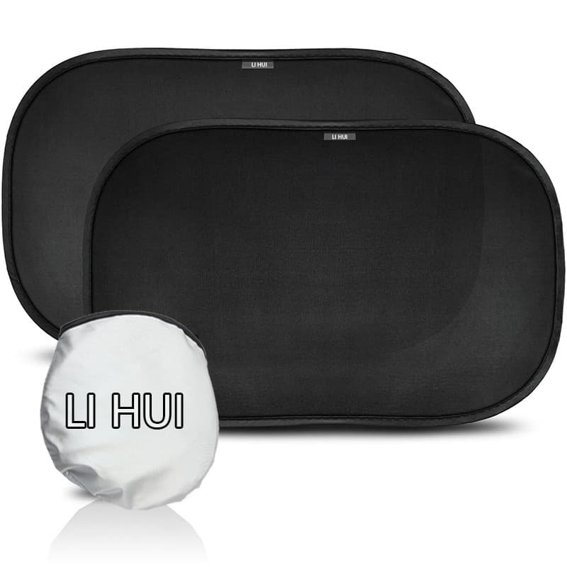 Summer glass mesh sunshade baby style anti-UV electrostatic sticker adsorption black film sunshade car sunshade
