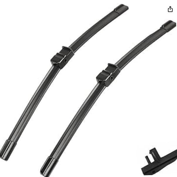 Compatible with Volkswagen Golf 5 2003-2005 24" 19" Front Wiper Blades