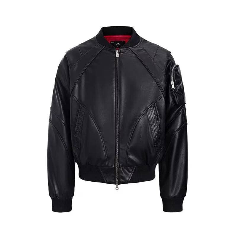 New cross-border python Holy Cross jacket 2025 spring simple short design men's bomber coat