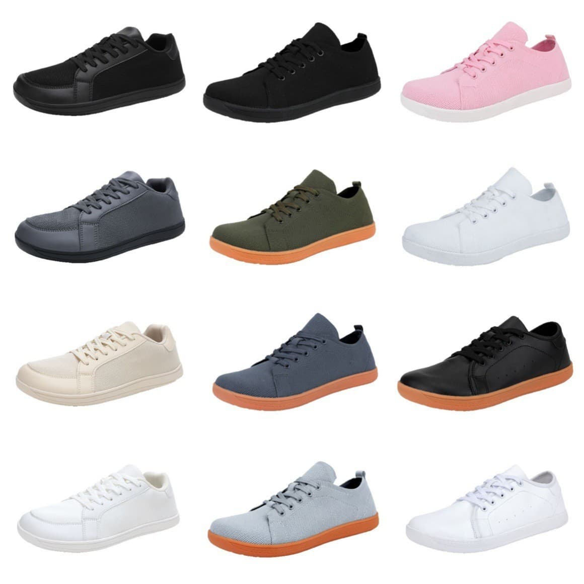 Cross-Border Large Size Men's Casual Breathable Barefoot Wide-Toe Shoes for Couples Outdoor Cycling and Running Lightweight Sports Shoes Wholesale