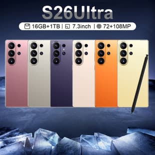 Cross-Border Phone S26 Ultra In Stock New 16+1T True 4G High-End 7.3 Inch Large Screen Smartphone Android 15