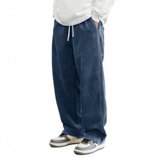 Cross-border Amazon Vintage New European and American Cross-border Men's Loose Comfortable Pants Corduroy Casual Pants Men In Stock