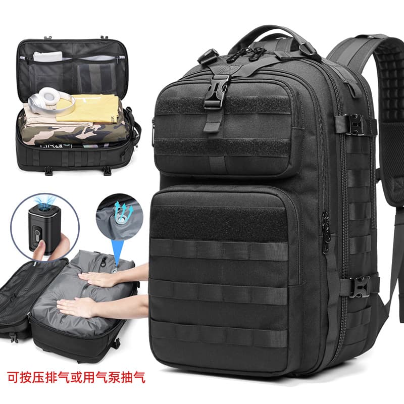 New Vacuum Compression Backpack for Men, Large Capacity Outdoor Hiking Backpack, Multi-functional Travel Backpack