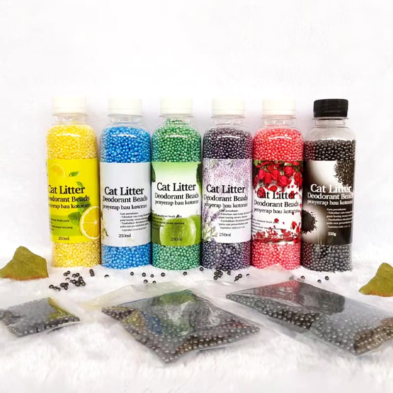 Cat Litter Deodorizing Beads Pet Deodorizing Beads Cat Litter Companion Litter Box Deodorizing Scented Beads Activated Carbon Cat Litter Deodorizing Beads