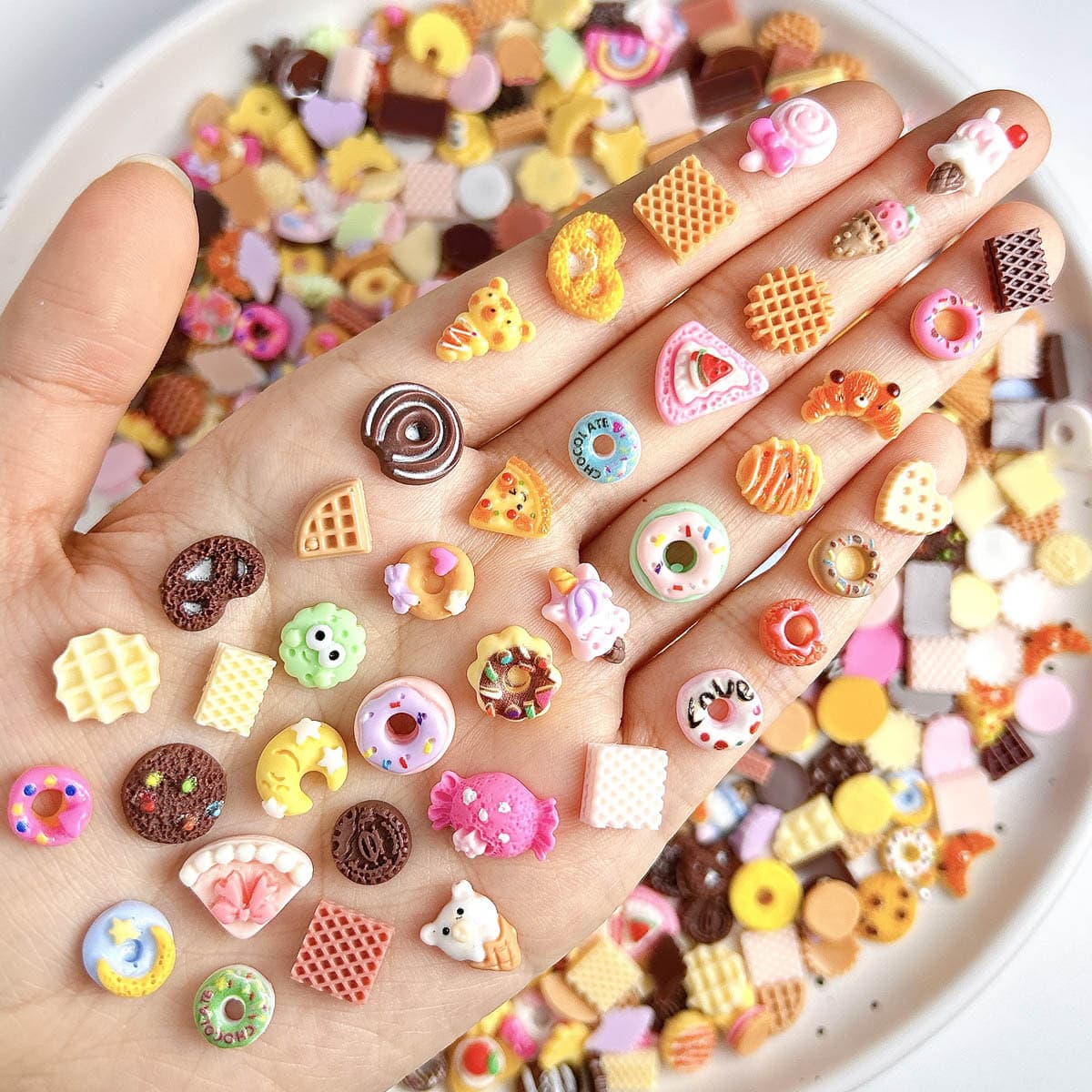 Simulation Food Toy DIY Resin Accessories Mixed Wholesale Cream Glue DIY Phone Case Fridge Magnet Decoration