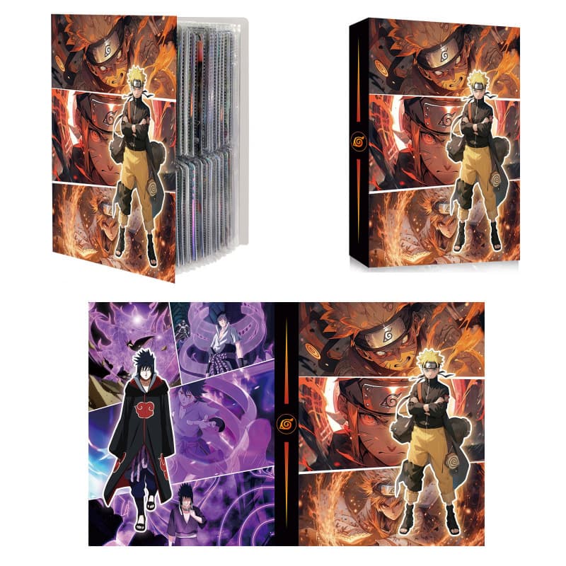 Naruto four-frame 240 card book card collection card collection card book Pokémon Original God Dragon Ball Demon Slayer card book