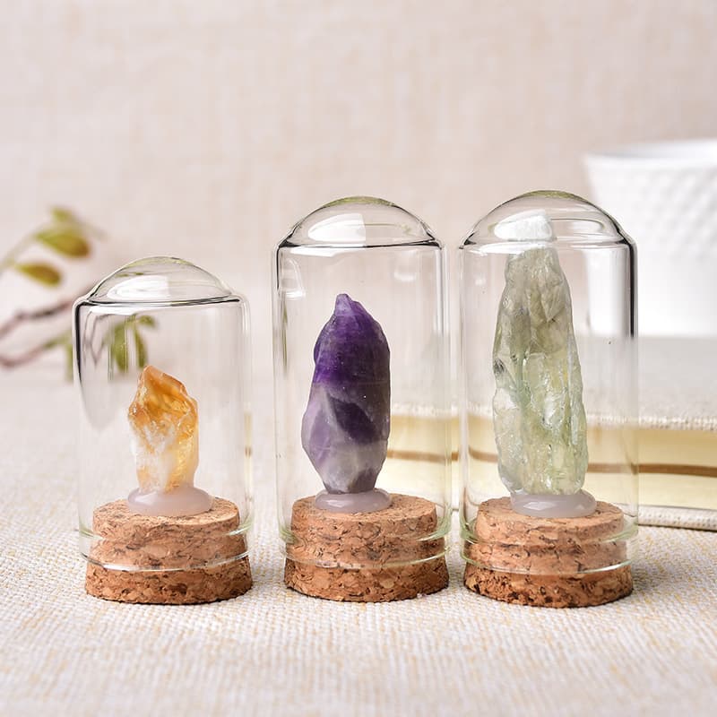 Natural Crystal Mineral Glass Bottle Specimen Decoration Cross-border Product Factory Wholesale