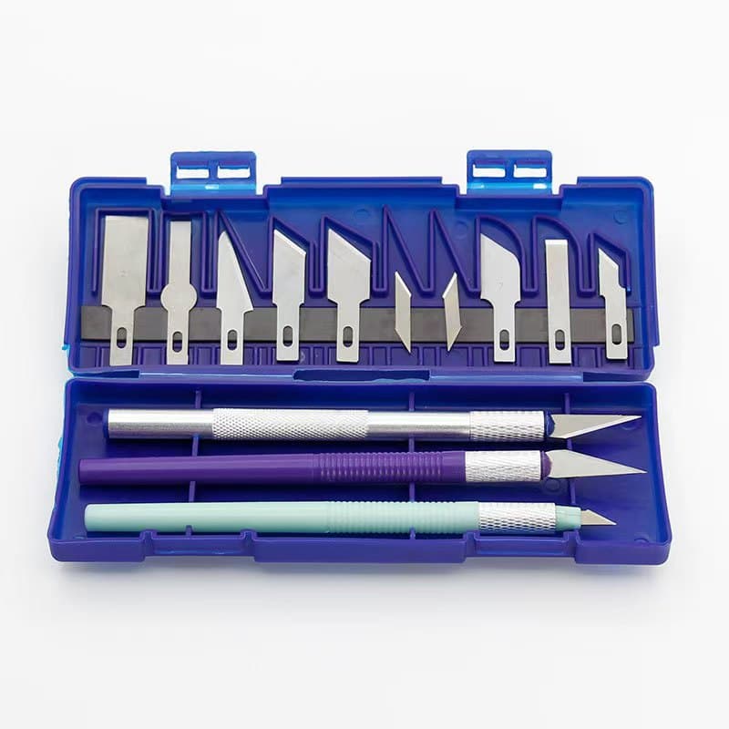 Tang's aluminum alloy carving knife 13-piece set metal carving knife fruit carving knife utility knife small carving knife model carving knife