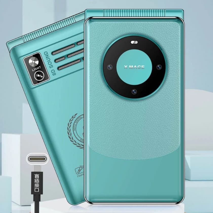 Yuguo Wei M60 3.0-inch Large Screen 4G Flip Phone for Seniors with Big Buttons and Loud Sound, Unlocked for All Networks