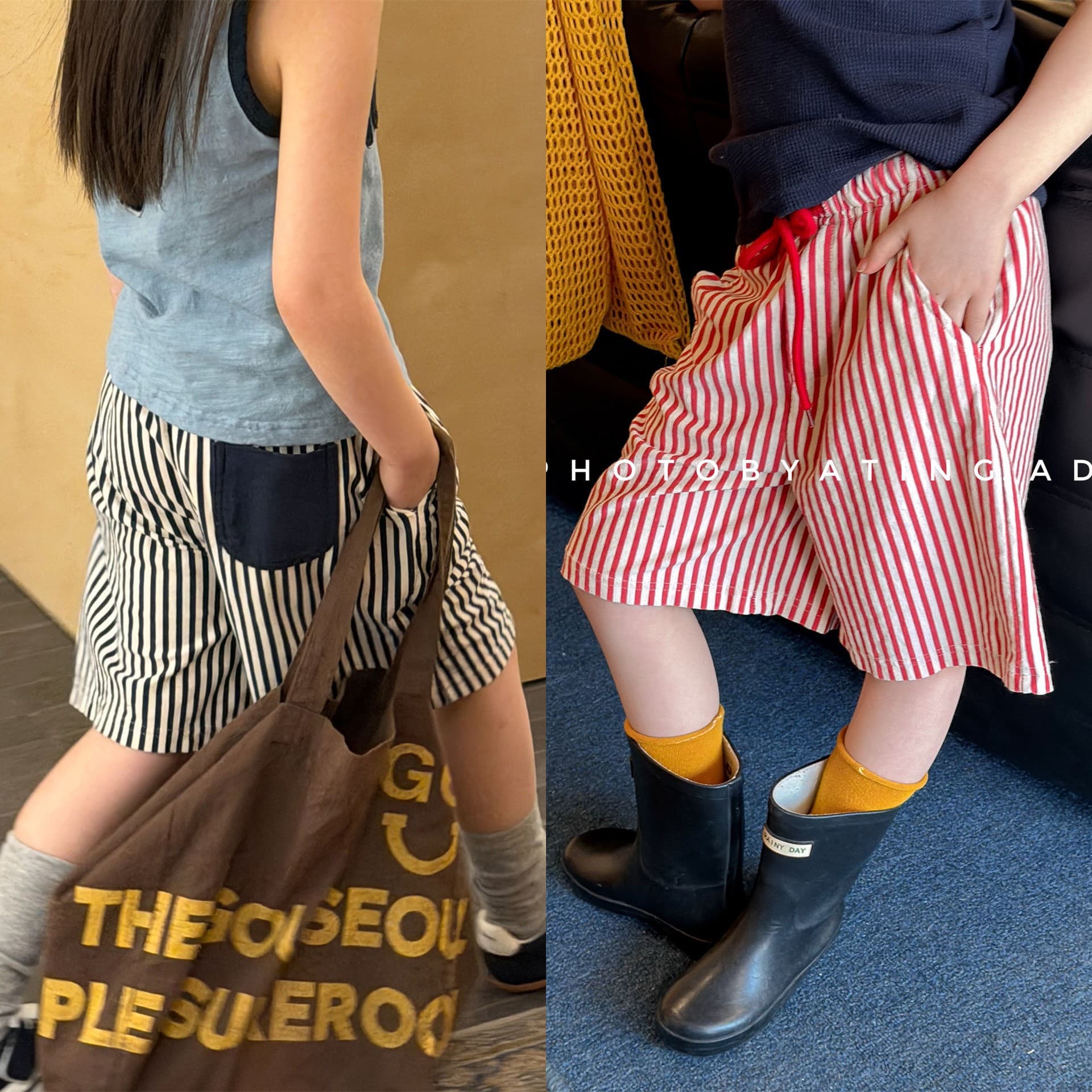 2026 Spring/Summer New Children's Korean Style Five-Point Pants Mid-Length Shorts for Boys and Girls 7259