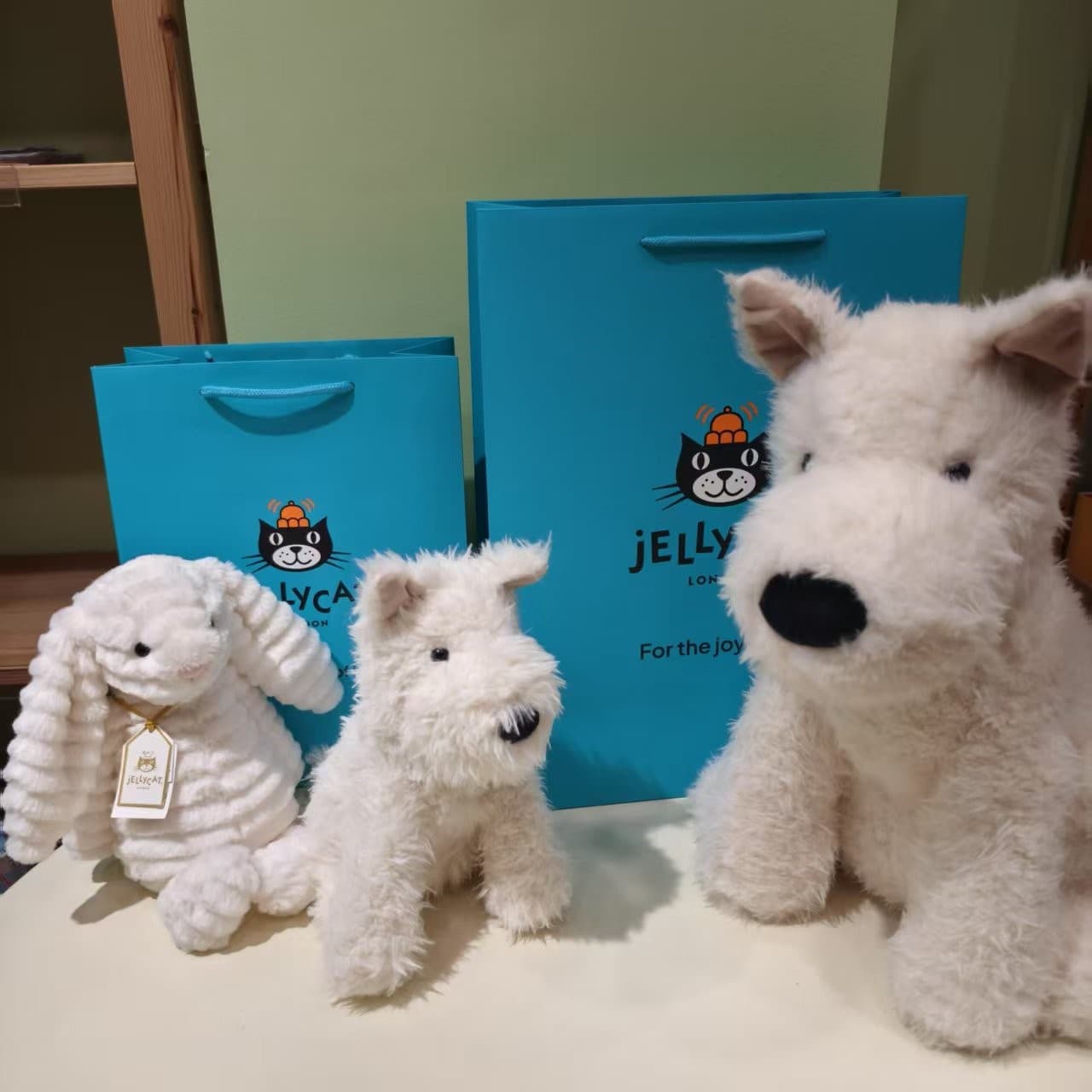 Jellycat Blue Tote Bag Plush Gift Set with Dust Bag Combination
