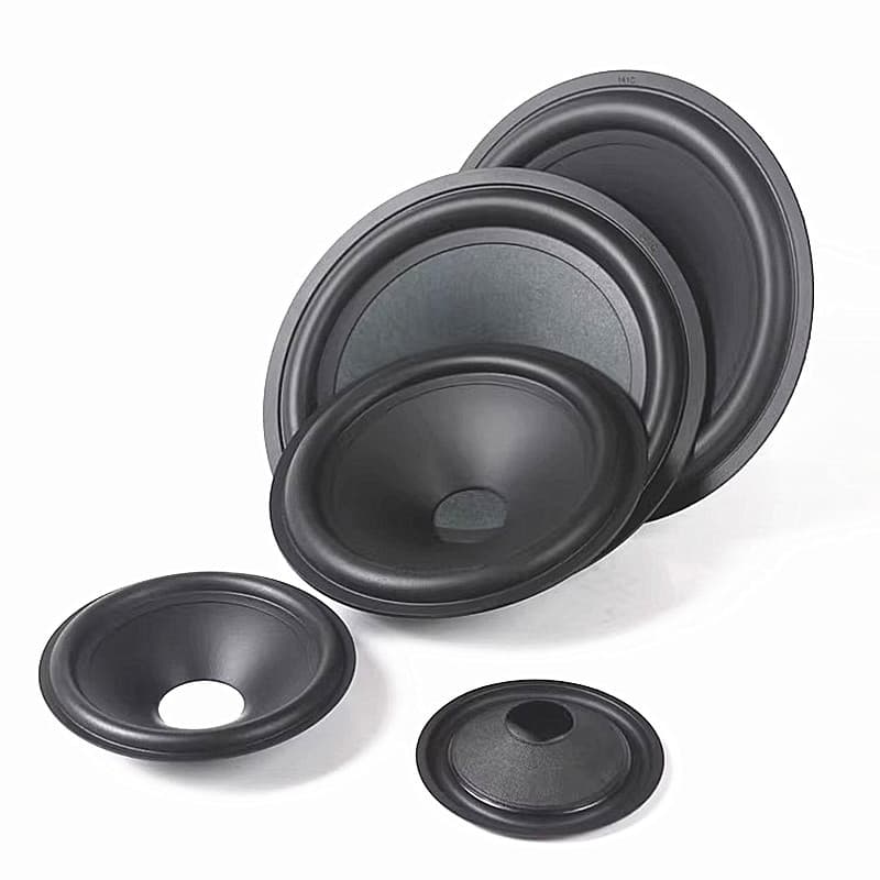 Matte Original Color Paper Cone Speaker Horn 3 Inch 4 Inch 5 Inch 6.5 Inch 8 Inch Sound Box Loudspeaker Rubber Edge