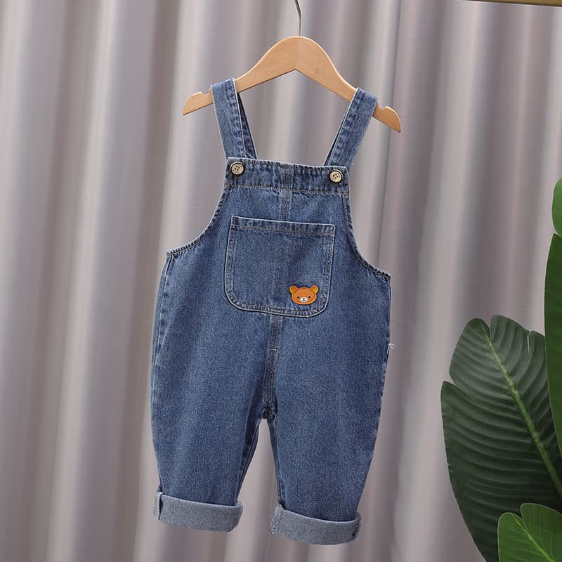 Baby Denim Overalls Spring Autumn New Arrival Children's Clothing Toddler Boys Girls Jeans Pants Casual Long Trousers Unisex