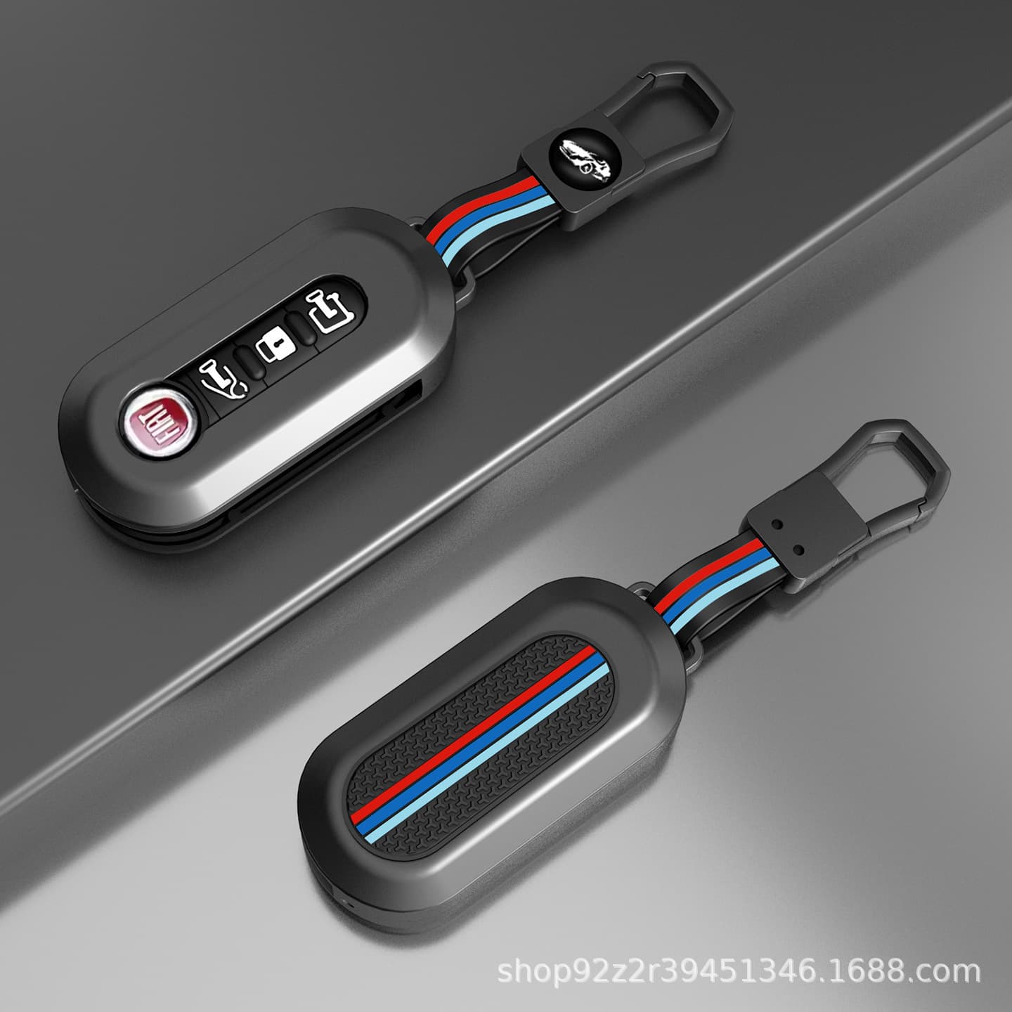 Suitable for Fiat 500 key cover Boyue Bravo Iveco Wolfson car key remote control metal shell bag