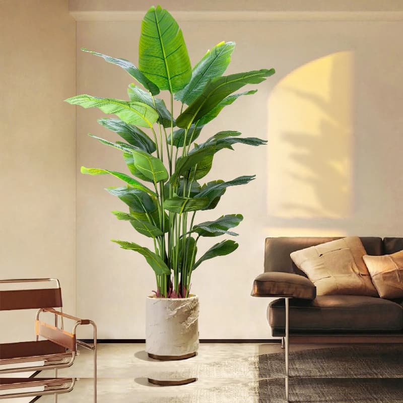 Bird of Paradise Artificial Plant High-End Luxury Decorative Tree Faux Flowers Large Indoor Potted Plant Hotel Ornament Fake Plant
