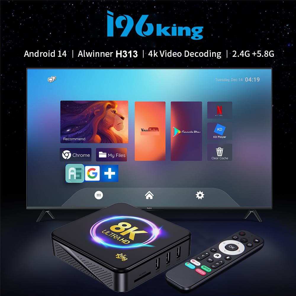 Cross-border I96H313 Network TV Box Android 14 TV Box HD TV Screen Mirroring TVBOX