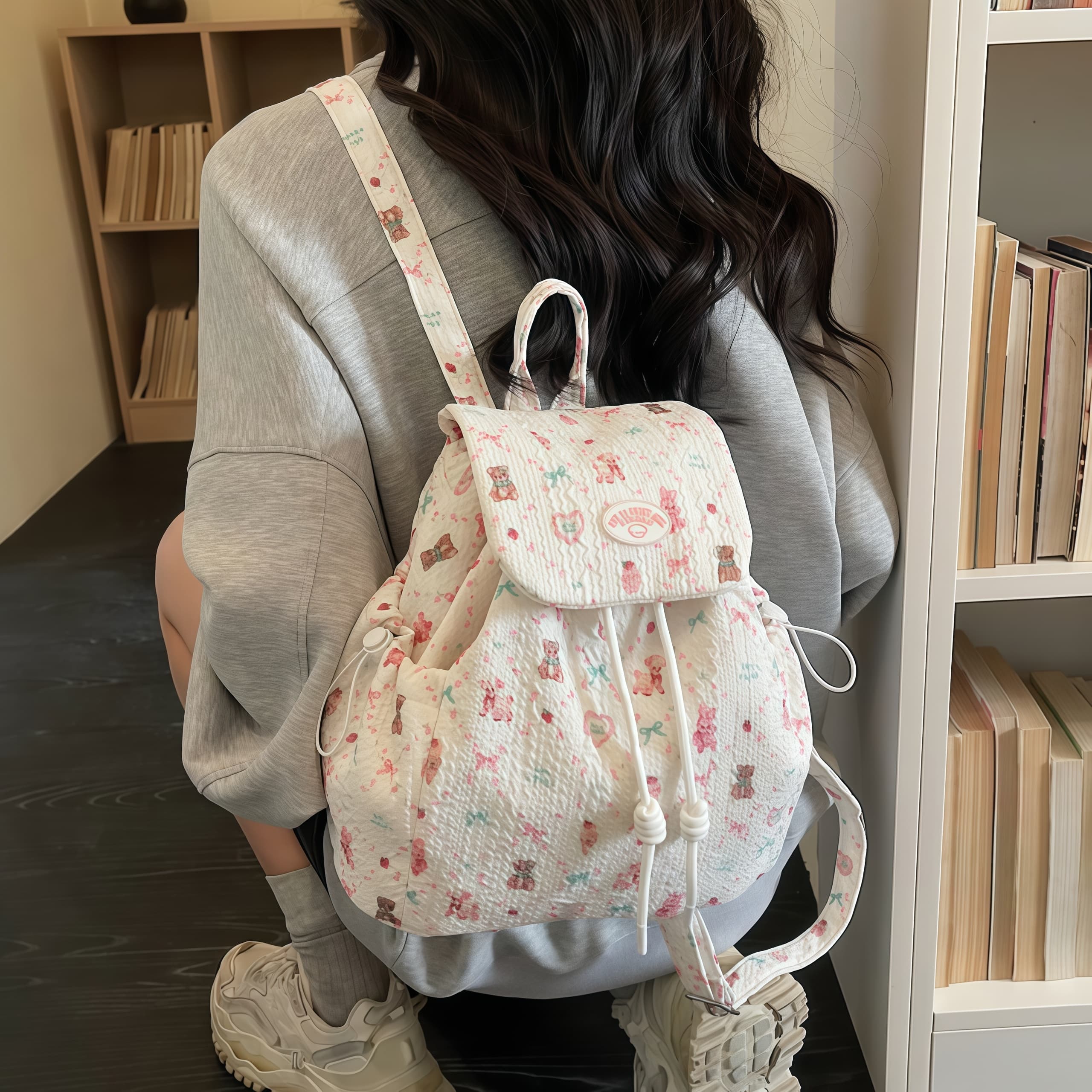 Korean-style Ins Backpack Lightweight Versatile Small Backpack for Women Commute Travel Shoulder Bag