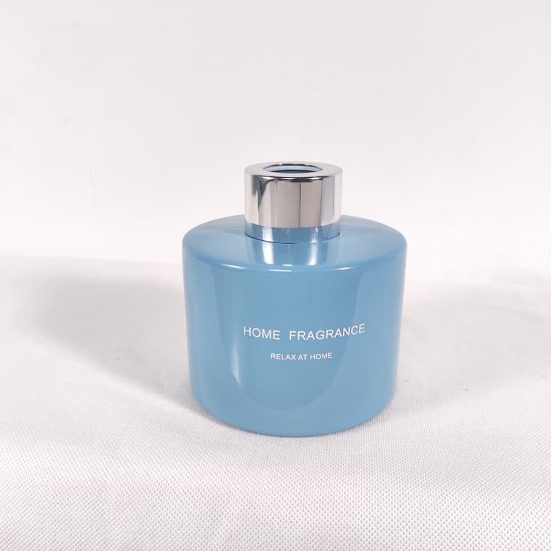 Color Spray Paint Aroma Bottle 120ml Short Cylinder Glass Bottle Reed Diffuser Refill Bottle