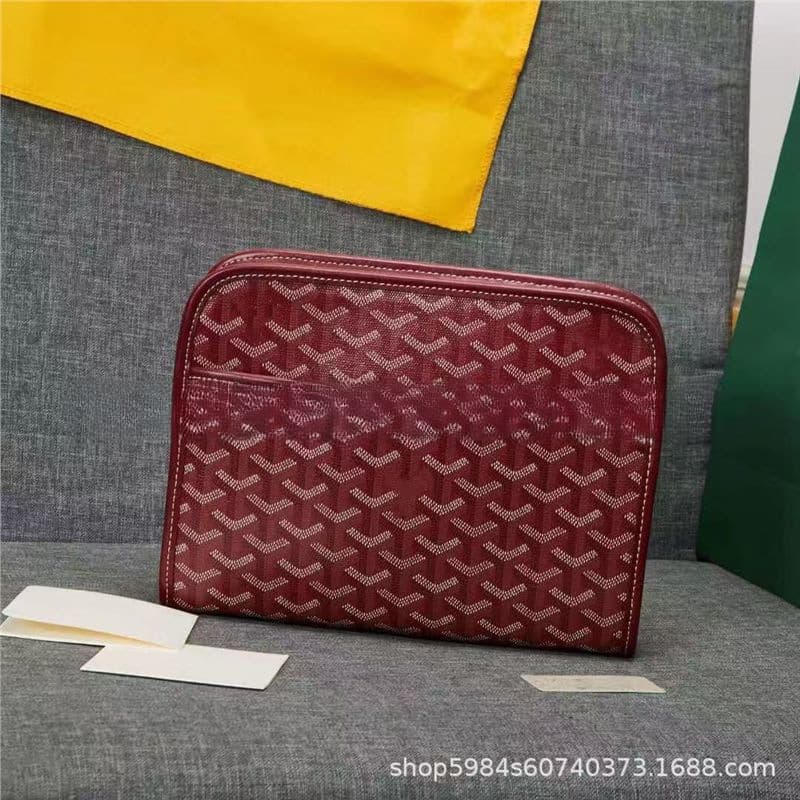 2025 New Goyard Handbag Clutch Cosmetic Bag Toiletry Bag In Stock European and American Fashion Versatile Card Holder