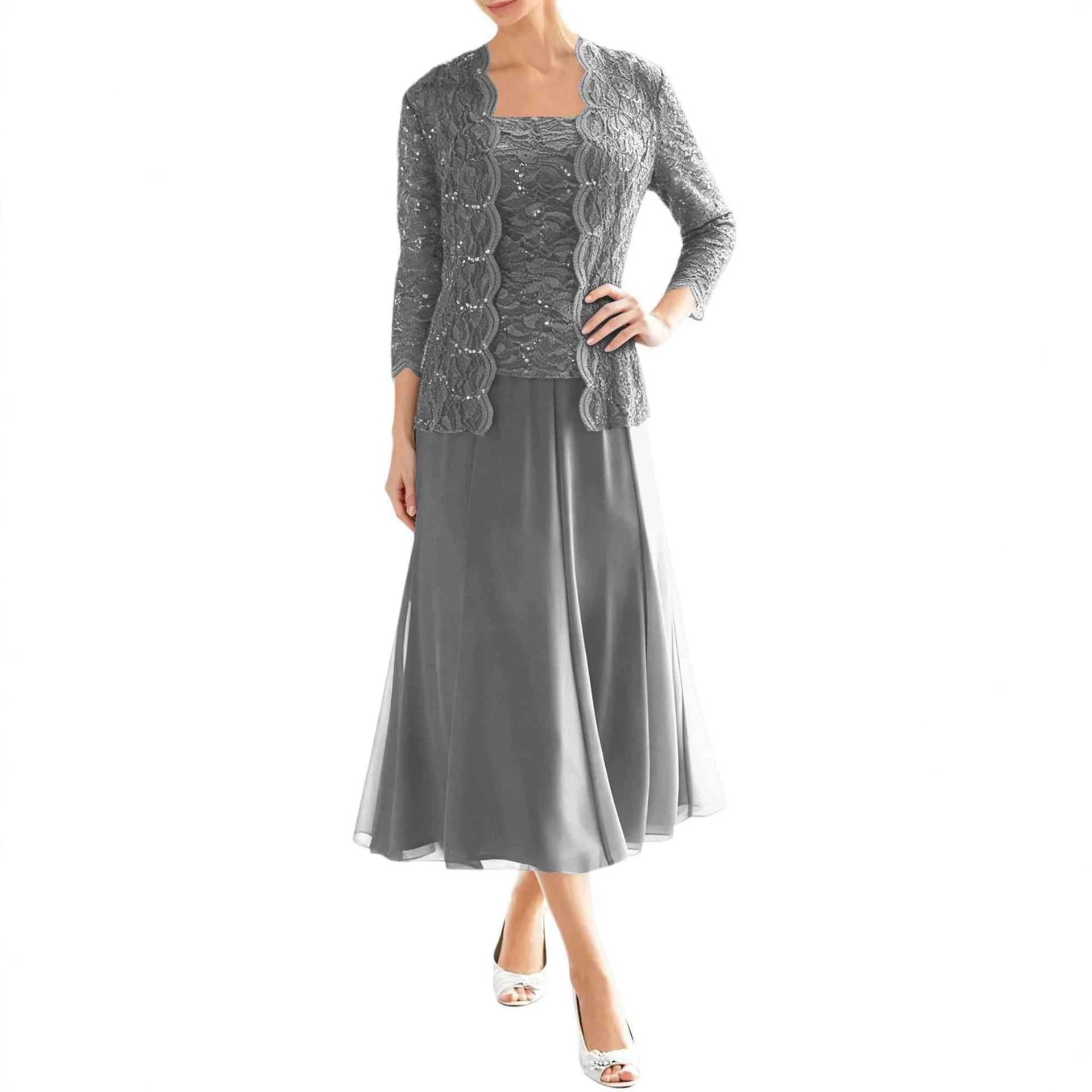 Aliexpress Cross-Border Evening Dress 2026 New Lace Suit Dress Slim Fit Elegant Banquet High-End Dress