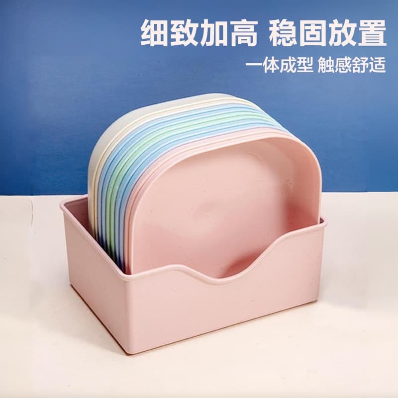 Japanese-style table waste plate and bone dish, household bone dish, creative plastic vegetable dish with base