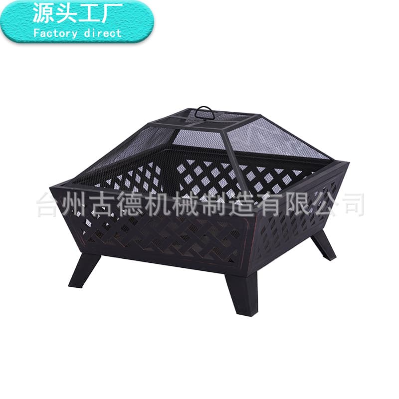 Outdoor camping homestay bonfire basin, round courtyard barbecue fire basin, new multi-functional heating basin for farmhouses