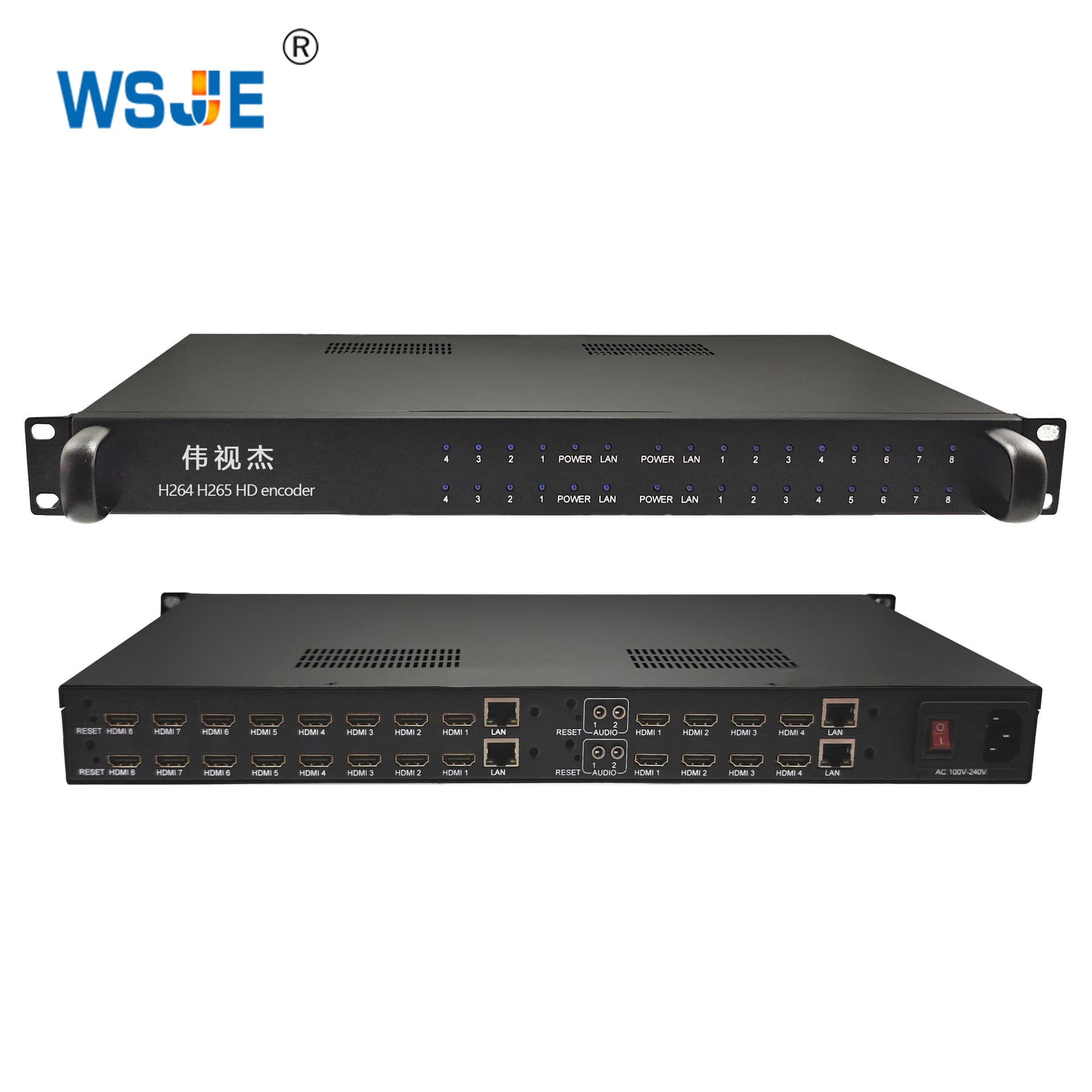 HD Encoder 24-Channel HD Encoder Compatible with H.265/H.264 HDMI Input IP Output