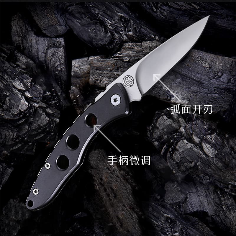 Folding Fruit Knife Outdoor Portable Pocket Knife Stainless Steel High Hardness Mirror Finish Box Cutter All Steel Small Knife