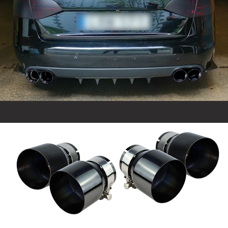 Stainless Steel Titanium Black Tailpipe Tip for M2 M3 M4 Car Modification Clamp Installation BMW Tailpipe BMW E39