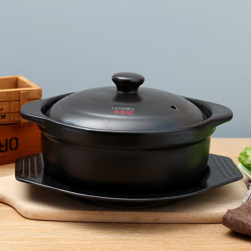Special sand pot for rice noodles, commercial spicy hot pot, open flame high-temperature stew pot, potato vermicelli pot, home dry-burning small pot