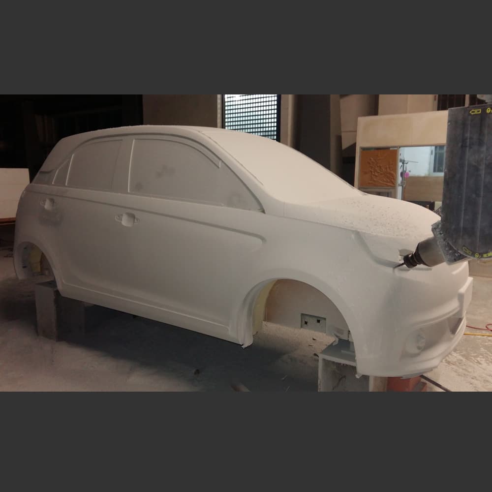 Large-scale model precision processing - CNC carving, Baily Power Technology 1:1 vehicle model CNC machining