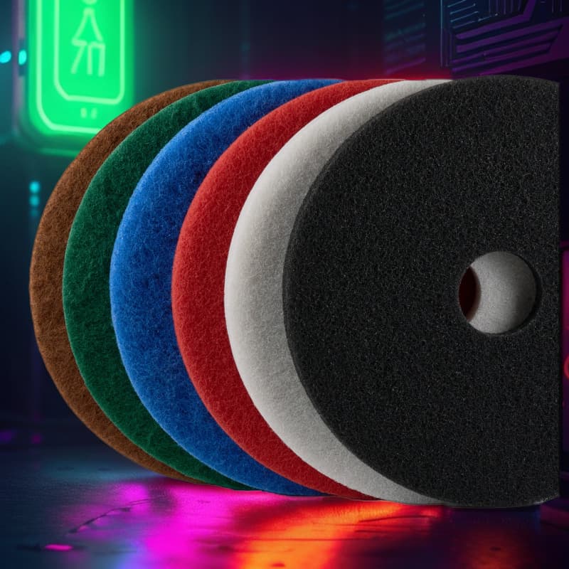 8-inch to 11-inch Scrub Pad Industrial Loop Polishing Pad Emery Mall Floor Scrubber Cleaning Pad Wax Stripping Disc Grinding